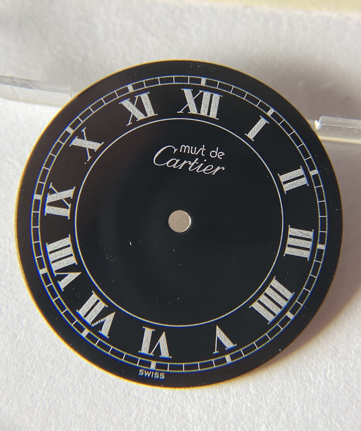 Original Cartier Must de Ronde Vendome 925 1700**** Black Roman Cal. 81 Dial