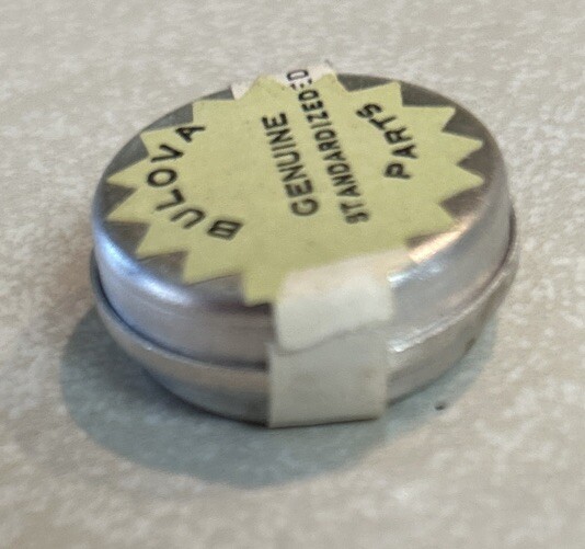 VINTAGE BULOVA 6BK #54 (1) COMPLETE BALANCE WHEEL NOS SEALED U.S.A.