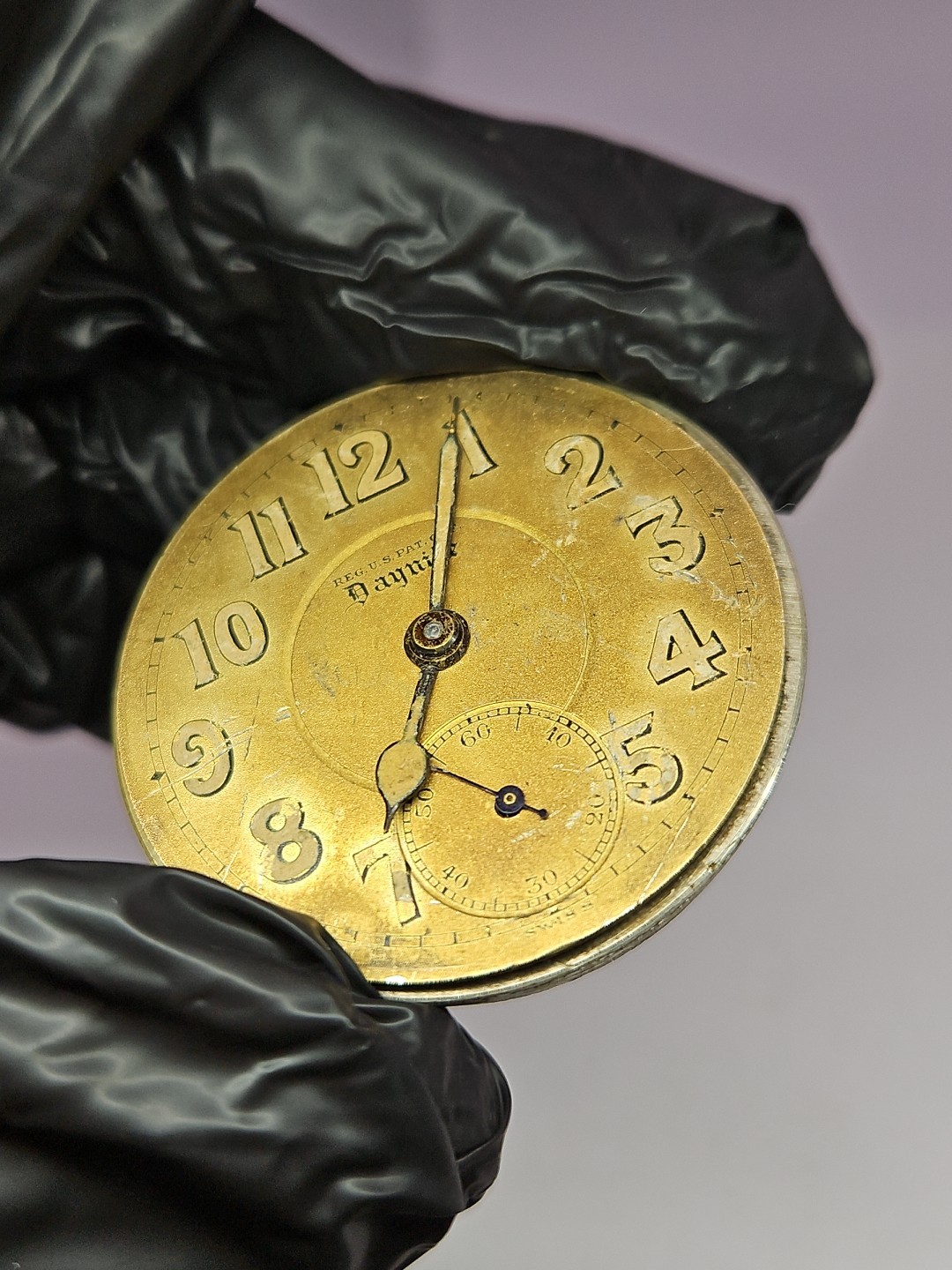 Barclay Daynite Juillard 7j Pocket Watch Movement 41.65mm – Parts/Repair