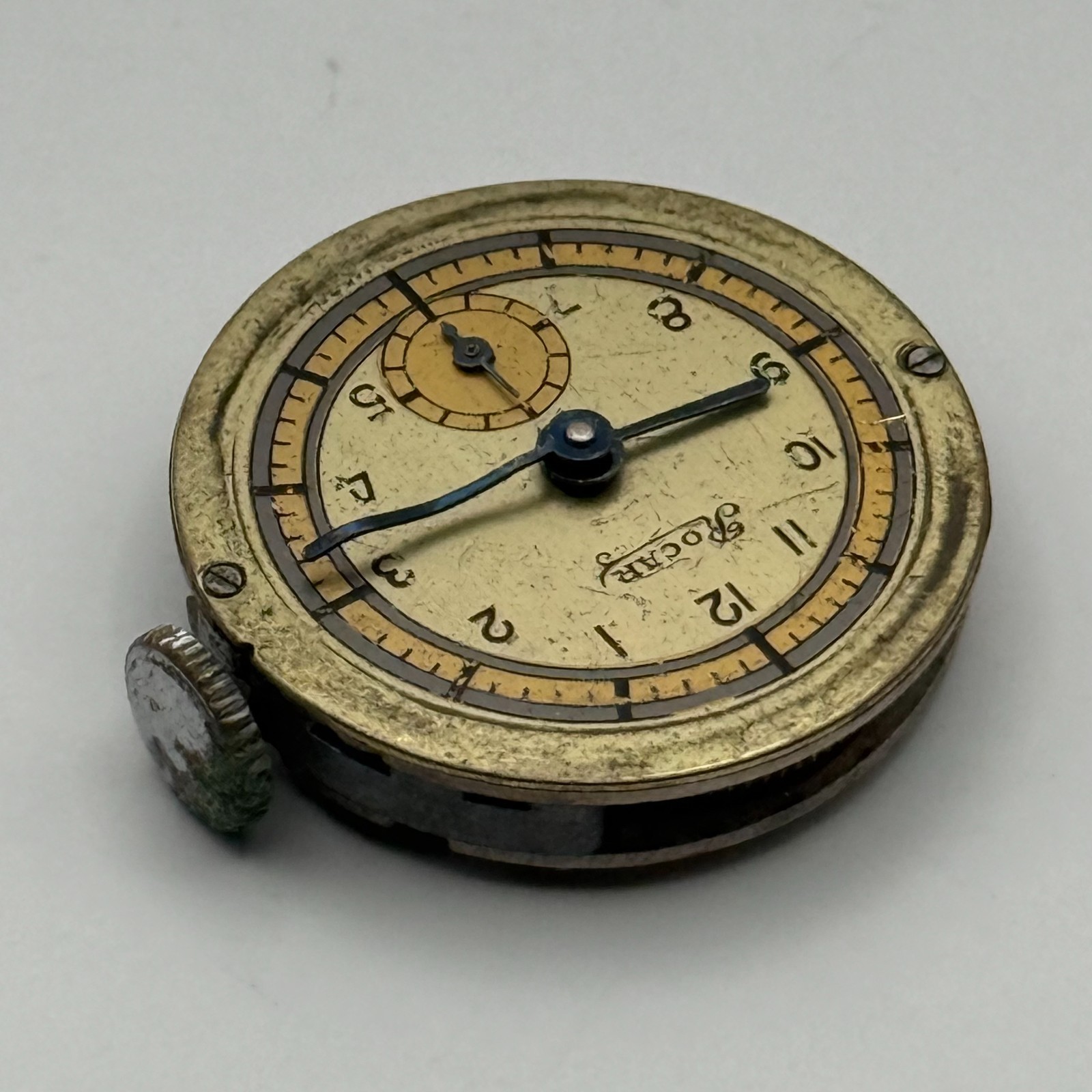Ebosa 119 Watch Movement Rocar Sub Seconds Manual Wind Vintage Parts 23.7mm