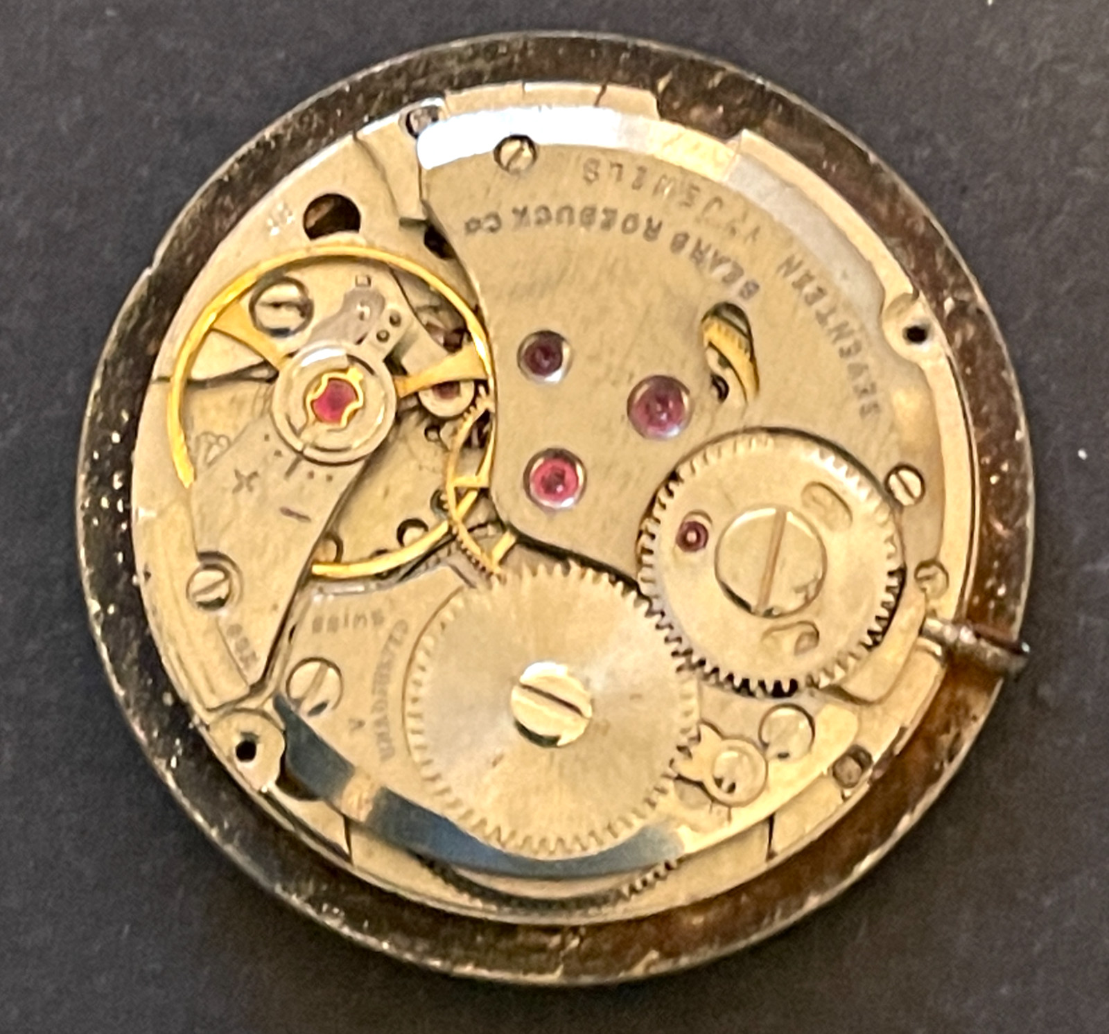 Vintage Tradition Men’s Watch Movement Sears Roebuck Parts Good Balance 17j
