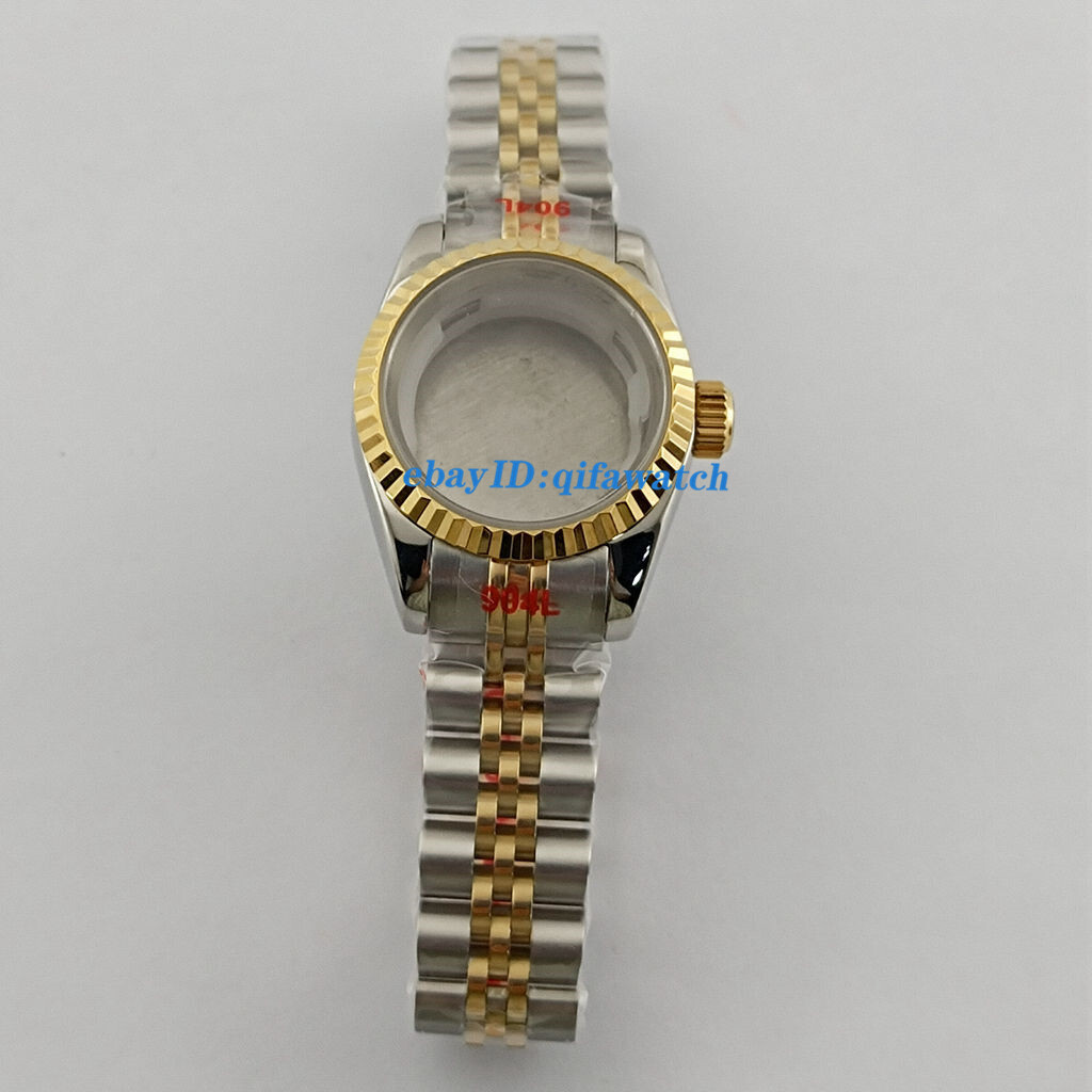 26mm silver gold woman watch dial hands case sapphire glass NH05 NH06 movement