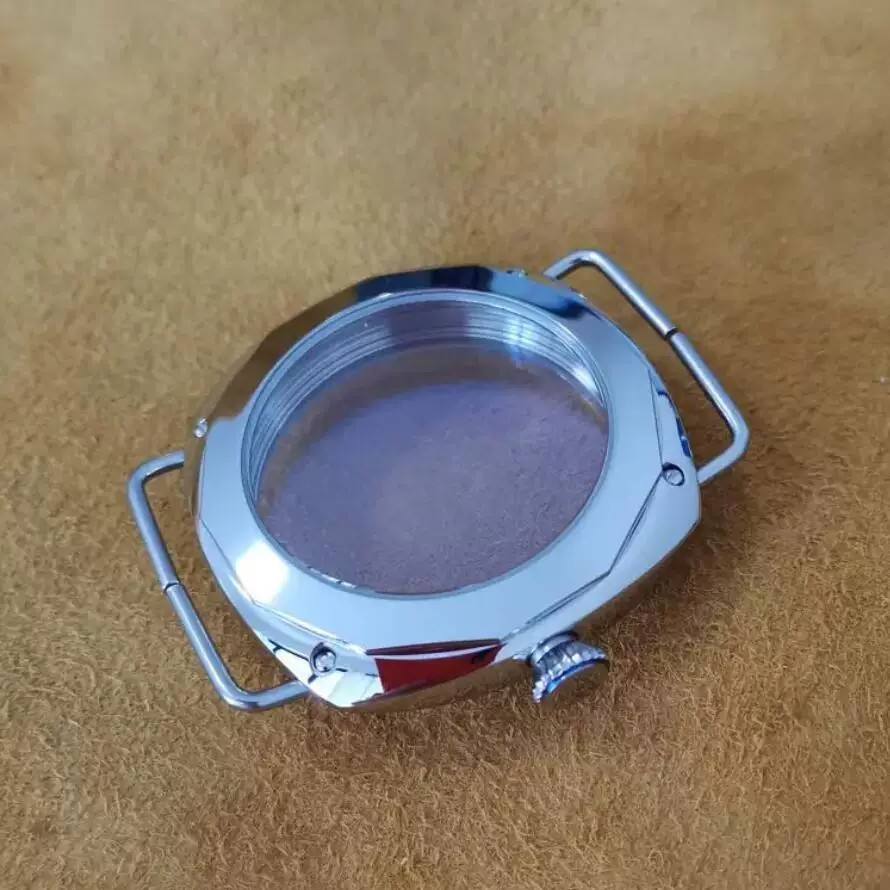 45mm 316L Steel Watch Case for ETA 6497 6498 Sea-gull ST3600 ST3621 Movement