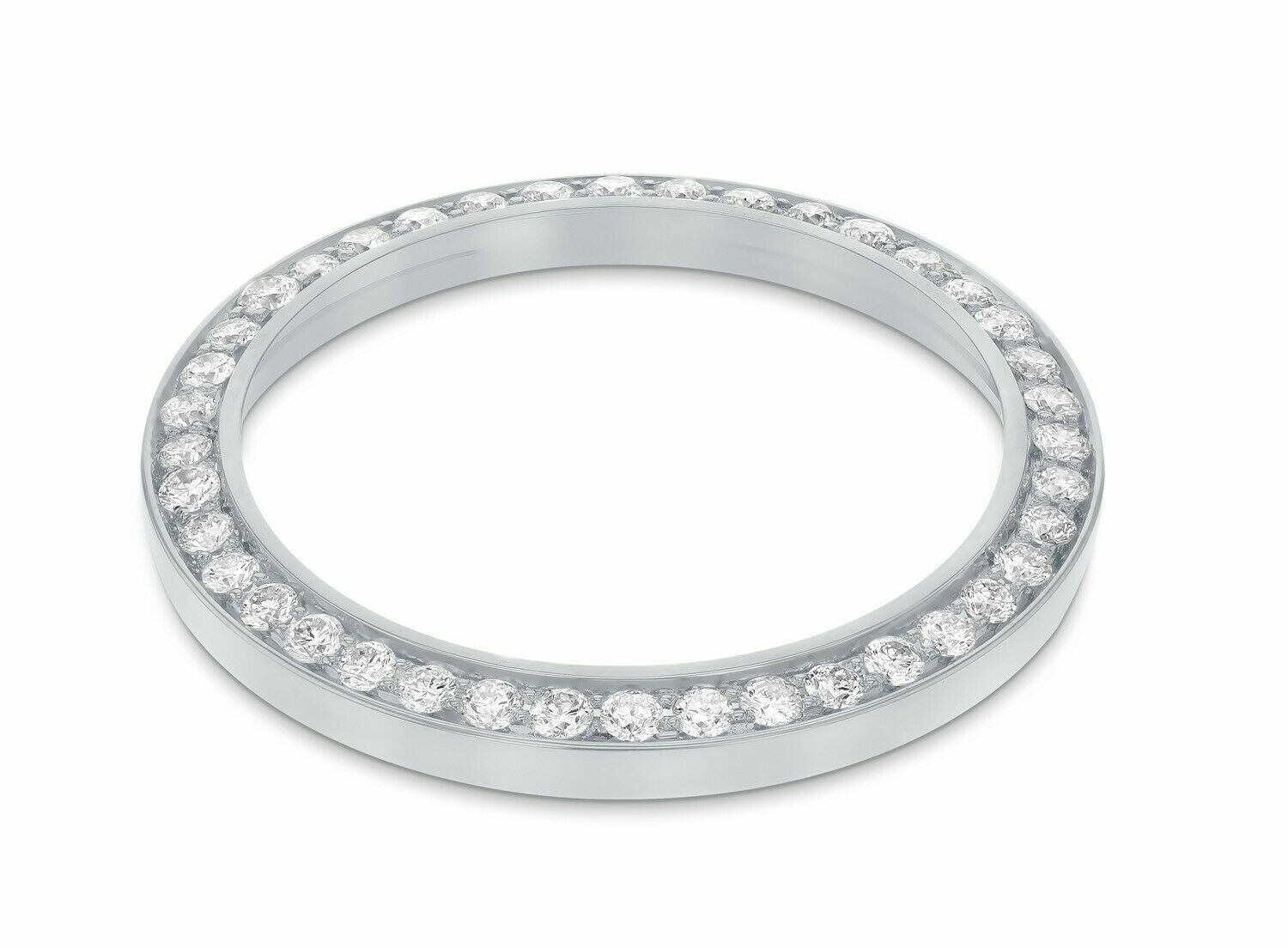 1CT BEAD SET NATURAL DIAMOND BEZEL 18KW FOR ROLEX NO DATE 76030 76080 76094