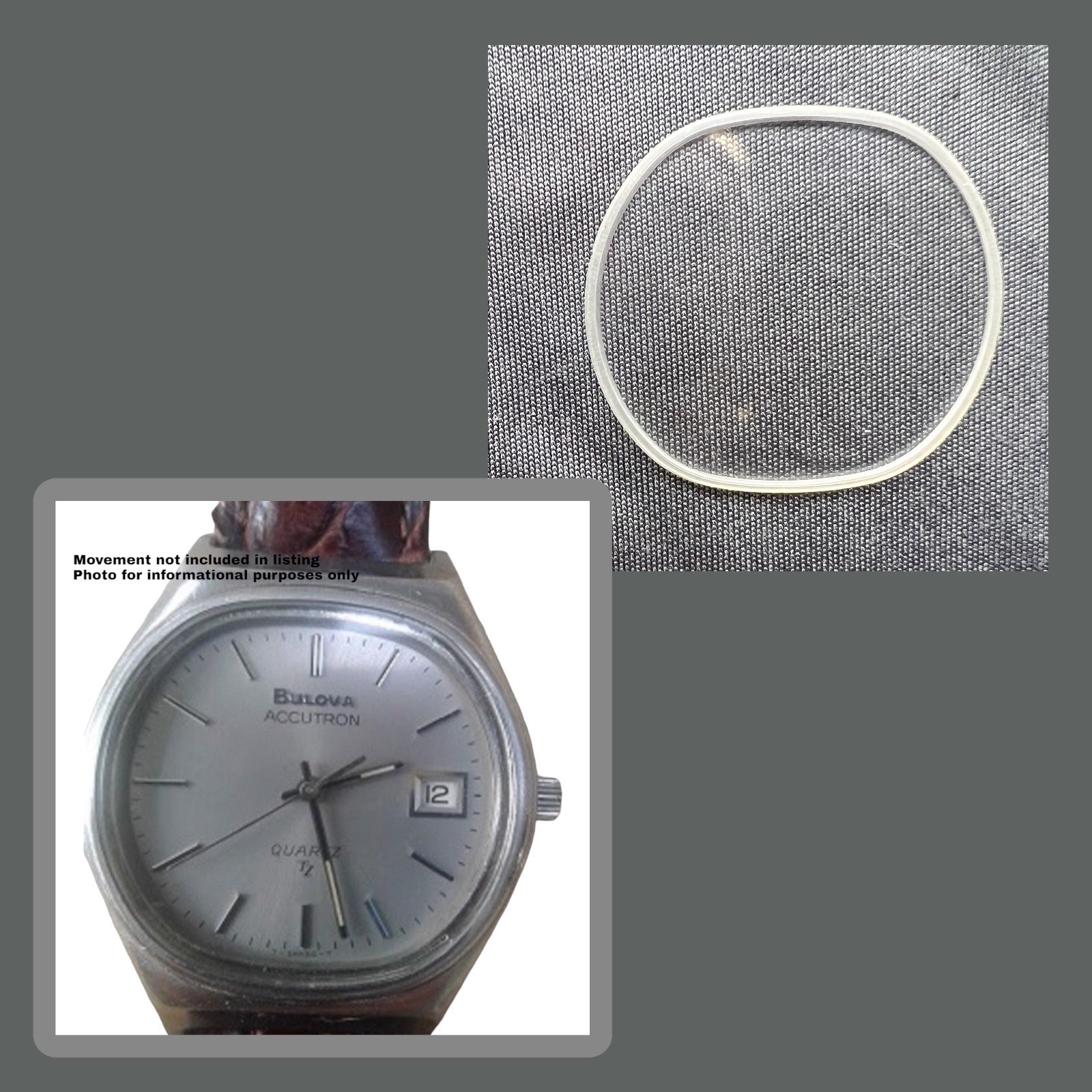 Bulova Accutron 2426.10 Watch Crystal 8179MW & Gasket Case 8179 NOS Read!