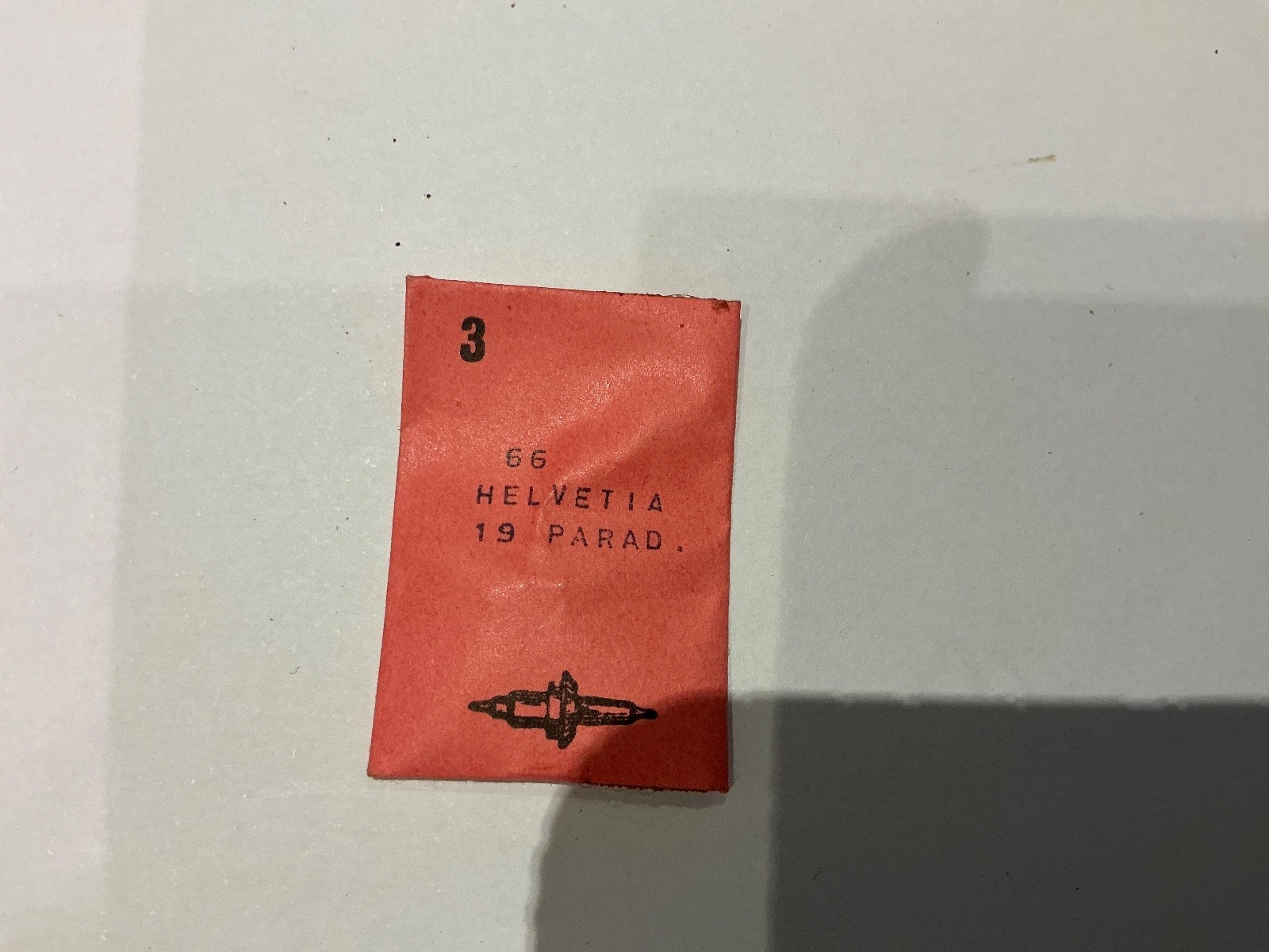 NOS watchmakers Helvetia 19 PARAD balance staffs Swiss made DCN X 3 staffs