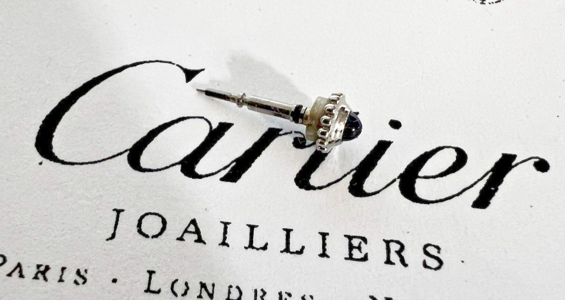 Cartier Watch Crown Must Etc WOMEN’S 18k WHITE Gold 3.80mm Complete Swiss Made
