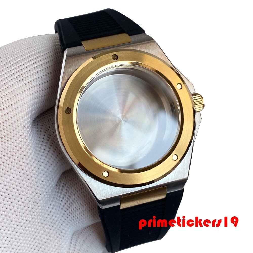 Dive Sapphire Two Tone Watch Case+Band Fit for Engineer Mod Parts NH35 PT5000