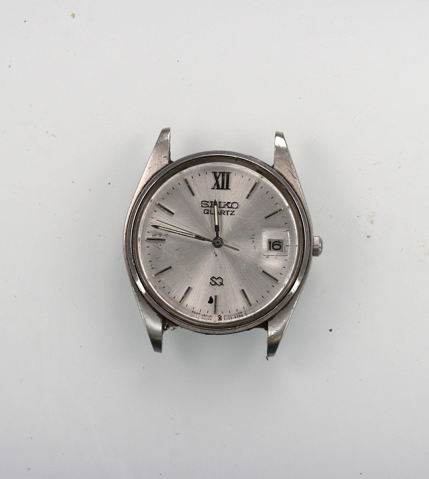 Seiko Watch Men 5Y22-6000 Water Resistant Date Stainless St Quartz NON WORKING