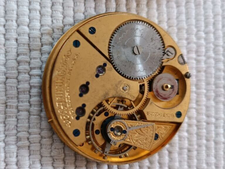LOT OF 2 MOERIS AND WALTHAM POCKET WATCH MOVEMENTS X REPAIR /PARTS