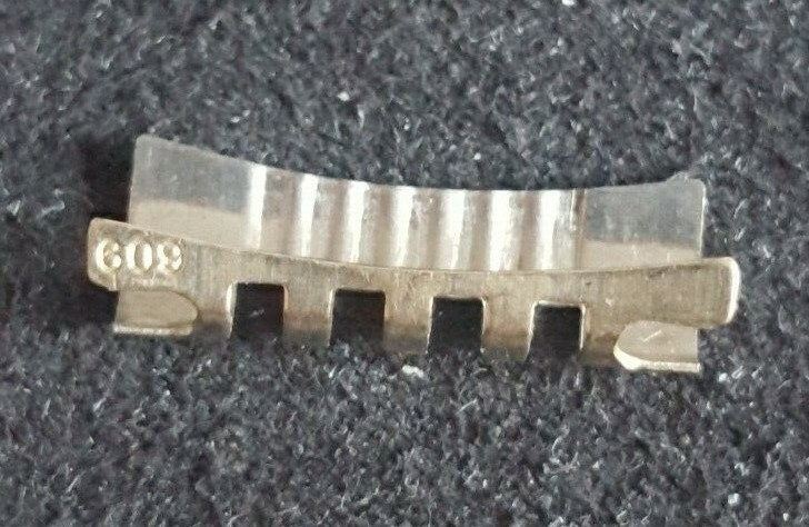 Omega Gold Plated Shiny-Brush Finish End Piece Number 609