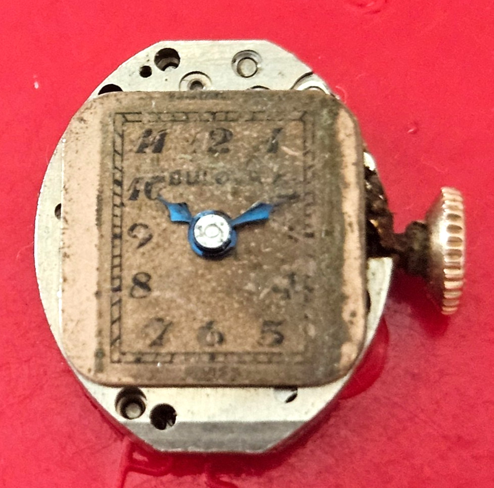 BULOVA 5AB 17J Watch Movement (BALANCE RUNS WHEN ROTATED) lot625