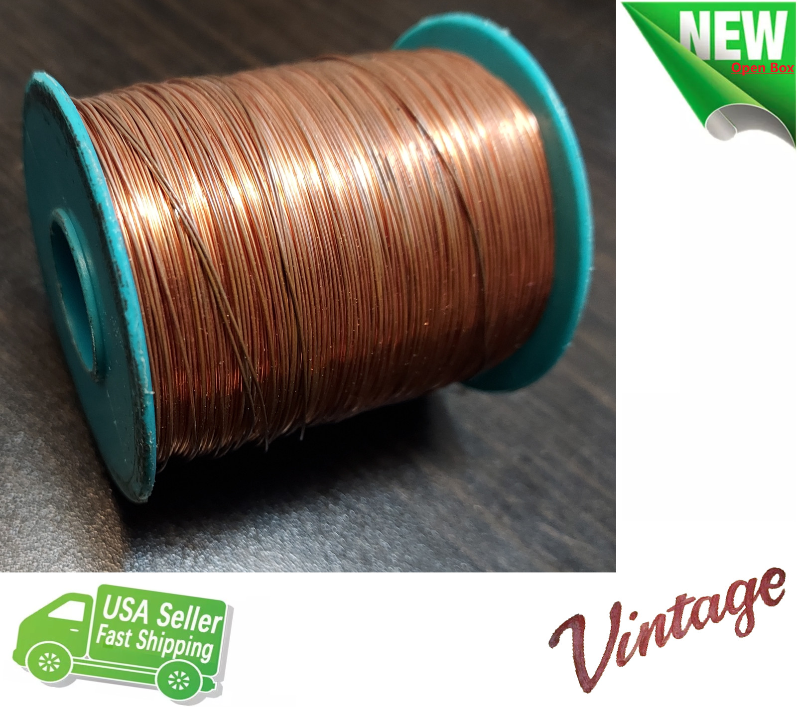 Bare Copper Wire, .0159 in (0.40 mm) 1 lb (0.45 kg) Spool, approx. 1,261 ft Art