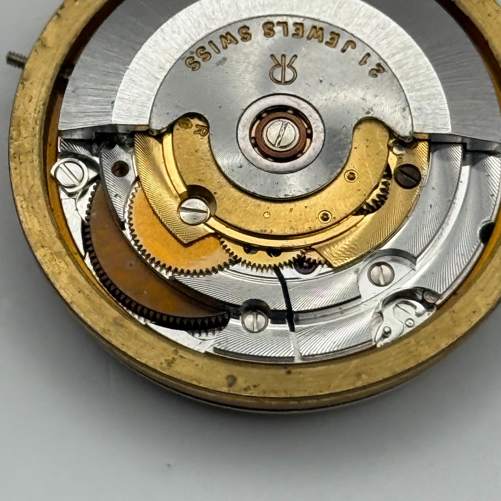 MSR S76/28 Watch Movement Garrard Date 21 Jewels Automatic Vintage Parts 30.4mm