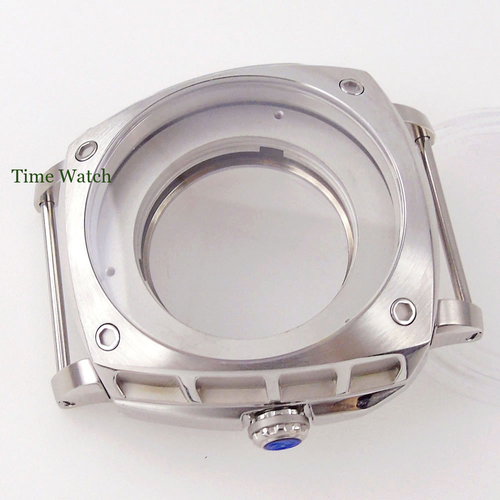 47.5mm Sapphire Square Watch Case 316L For Miyota 8215 821A 8205 DG 2813 3804