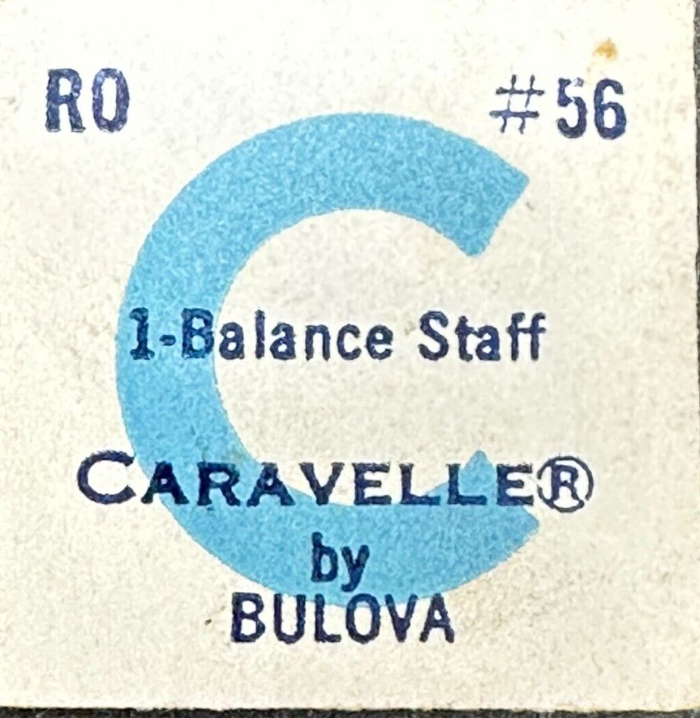 CARAVELLE BY BULOVA STANDARDIZED PART BALANCE STAFF RO #56 22