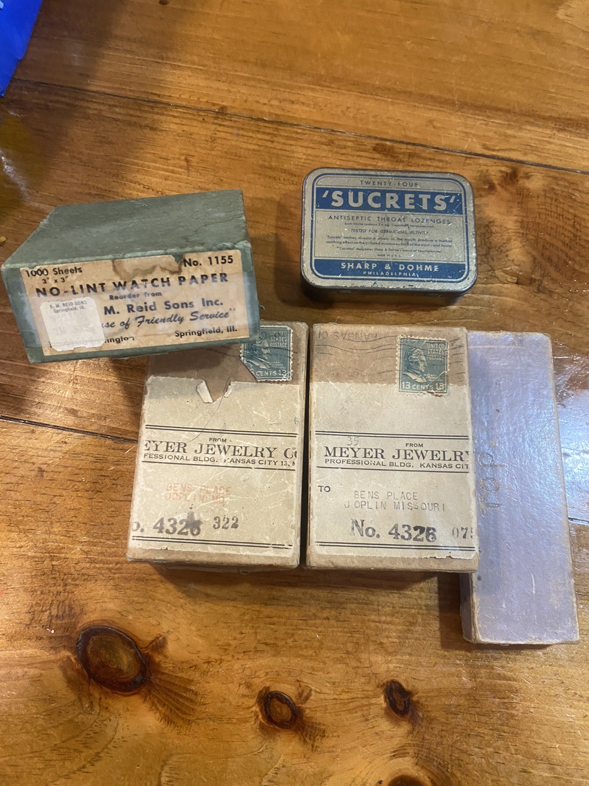 vintage watch parts lot Pins, Paper Links Stamps