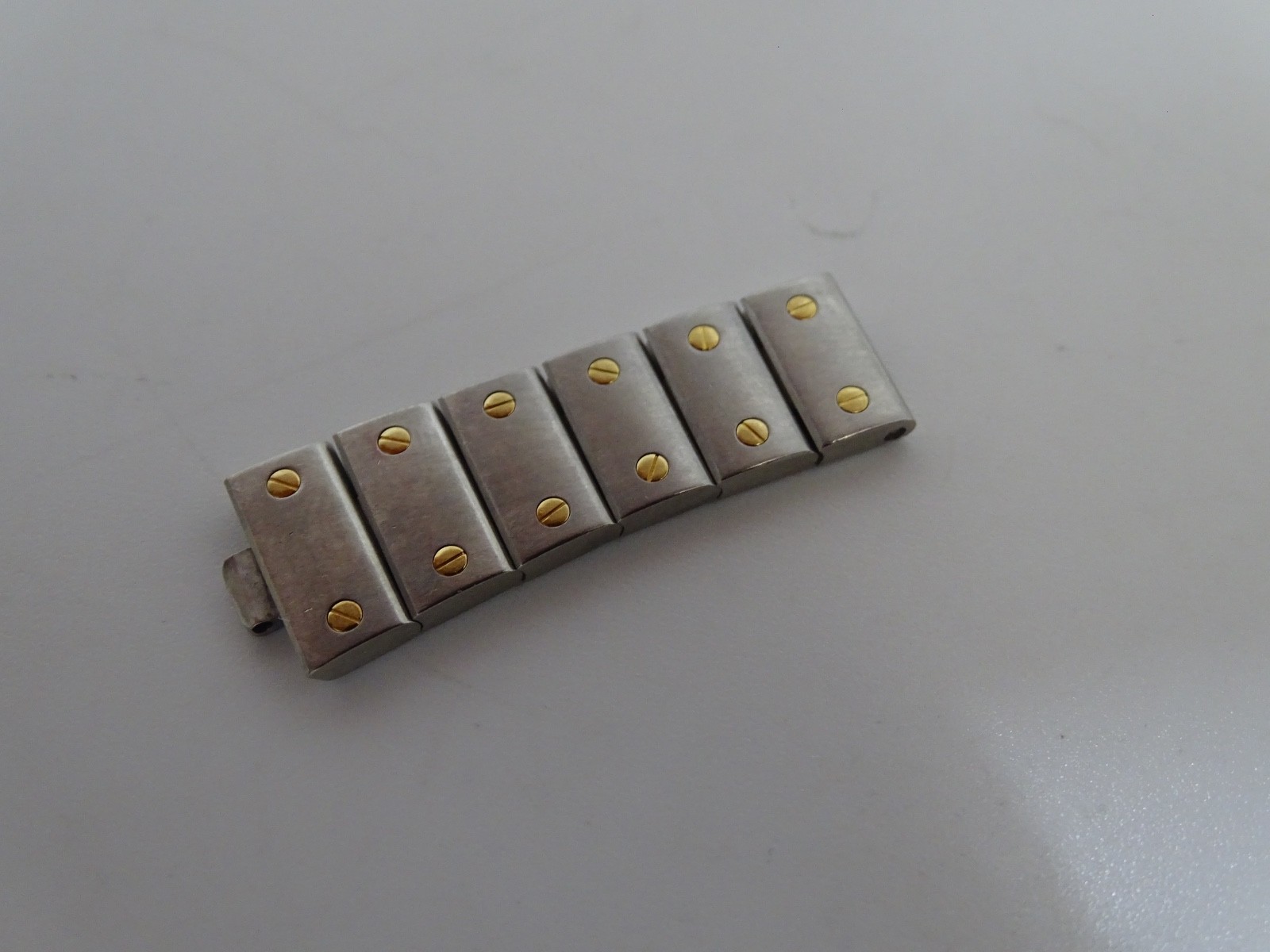 Cartier Santos Galbee Section of Links 14mm Gold and Stainless Steel Original
