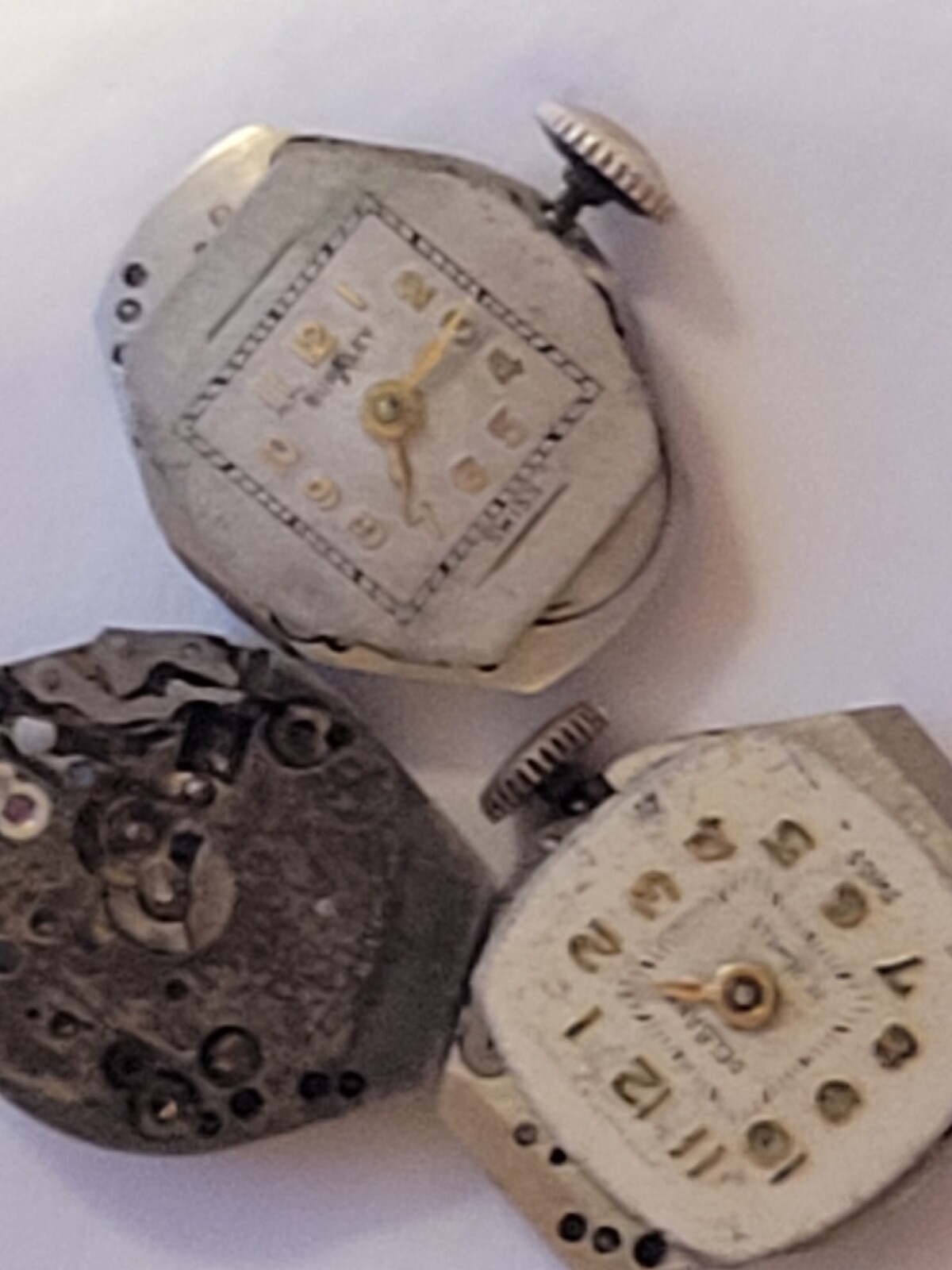 Two Unitas 190 movements plus one partial Unitas 190 movement.