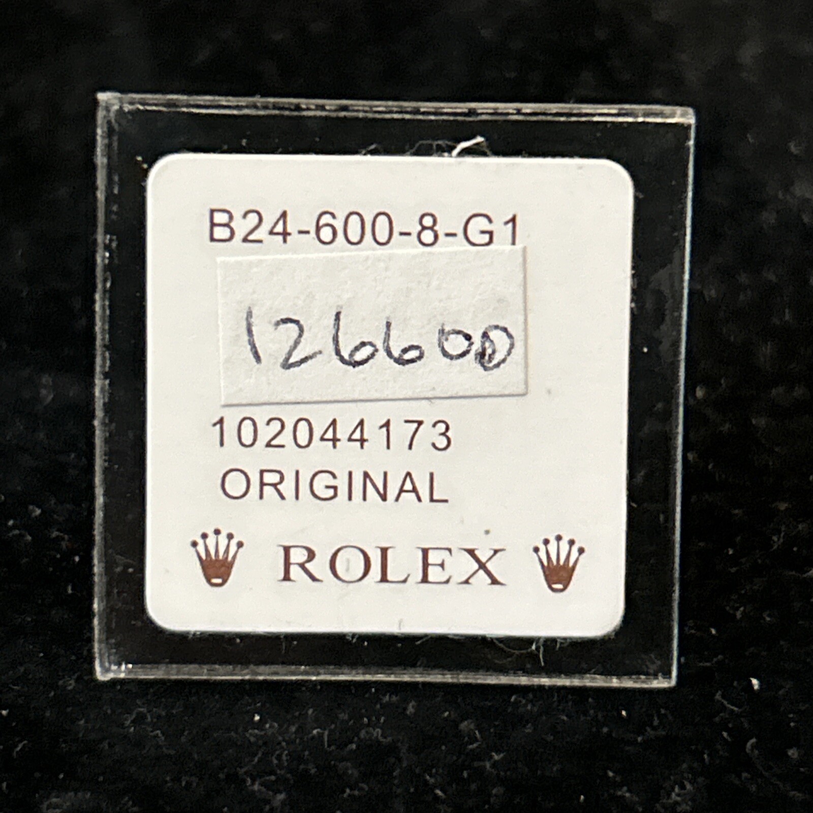 GENUINE ROLEX CROWN B24-600-8-G1 Model 126600 Stainless Steel Rolex Sea Dweller