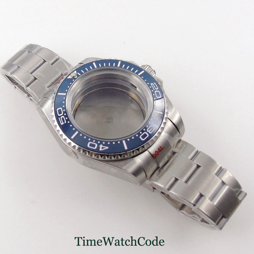 43mm Mens Watch Case Fit Miyota 8215 821A NH35A ETA 2824 2836 PT5000 DG2813 316L