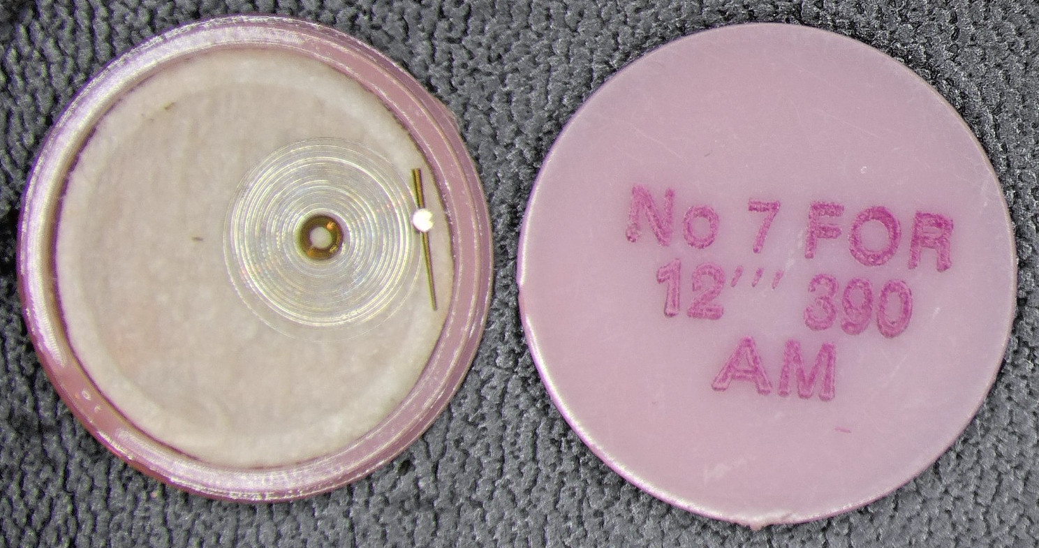 A. MICHEL – Balance Hairspring NOS part #7 for AM cal 390
