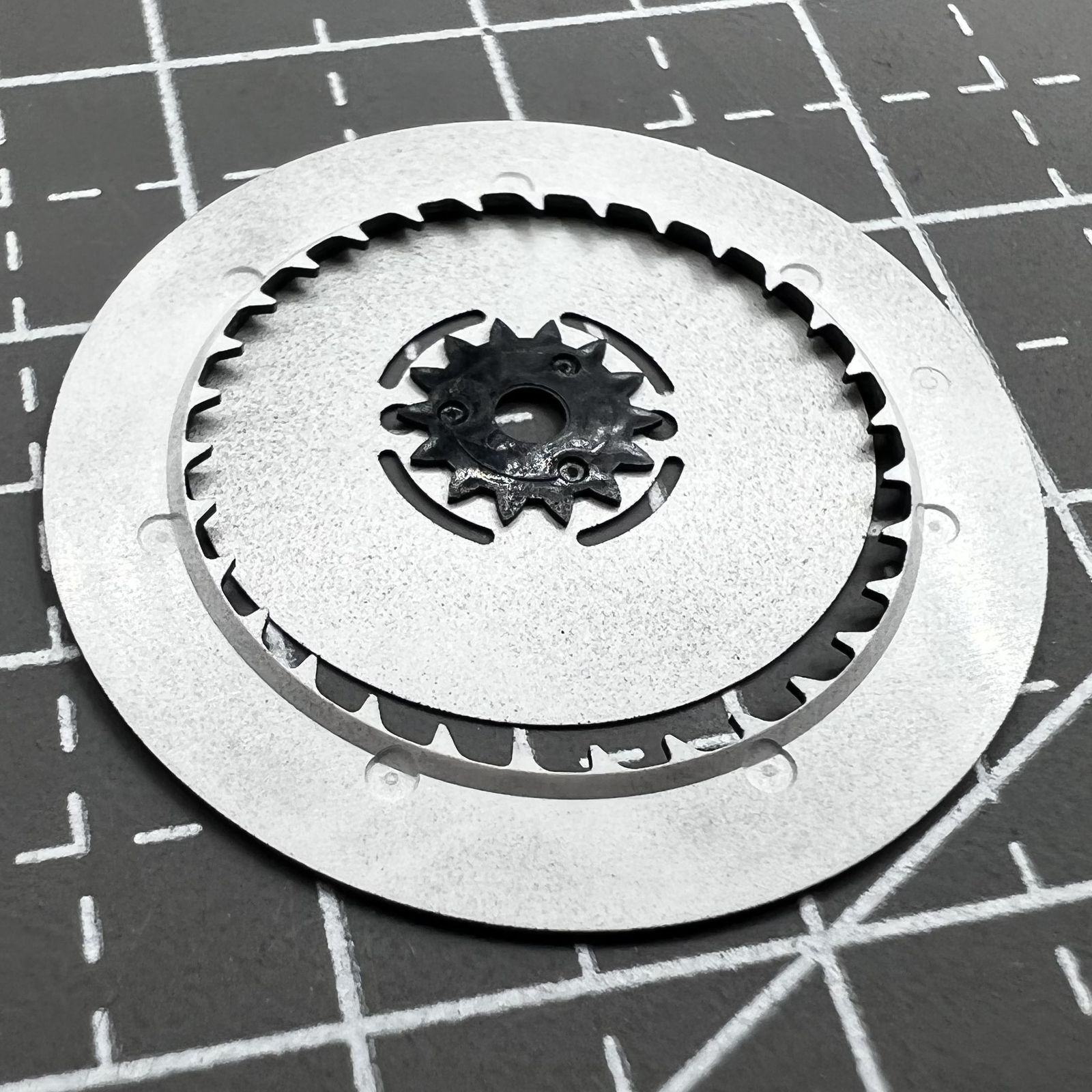 English Font Black Date Disk Week Wheel Date At 3 Crown 3.0 for Seiko NH36