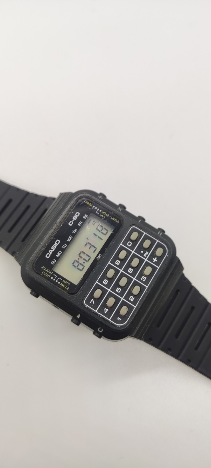Casio C-80 Vintage Calculator Watch made in Japan – New Battery & Strap