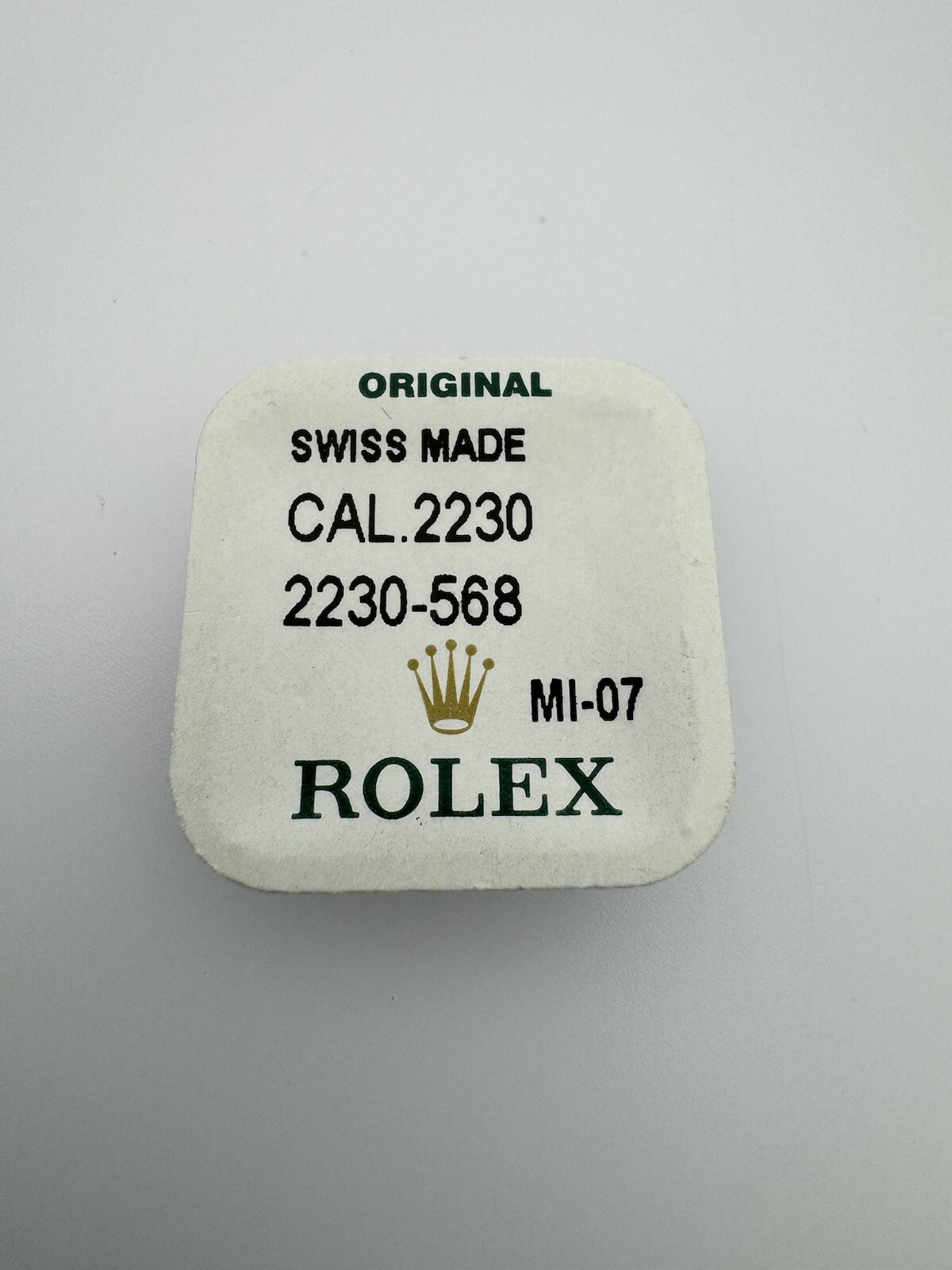 Rolex Original 2230, 568 Axle For Oscillating Weigh Genuine New Old Stock Sealed