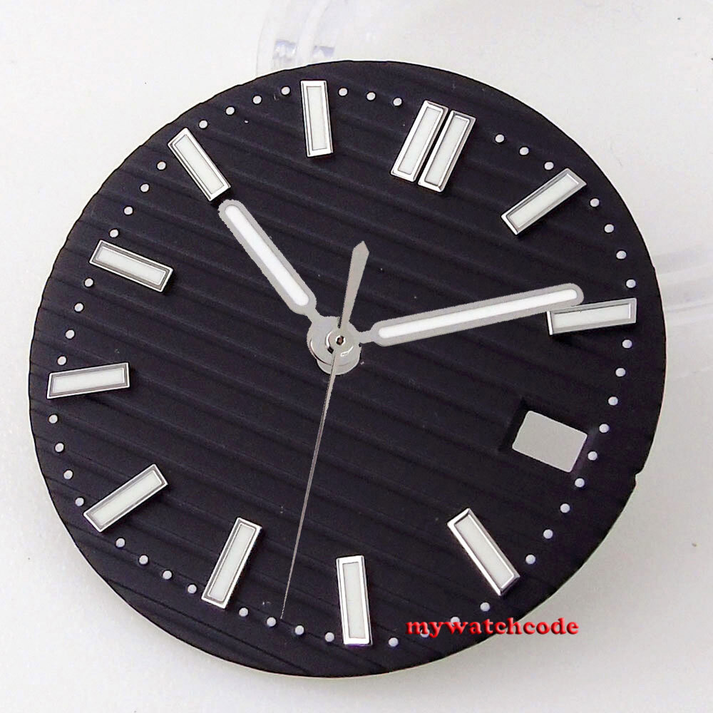 29.6MM black dial Green dial Roman marks for MOD Dial NH35 NH36 7S26 movement