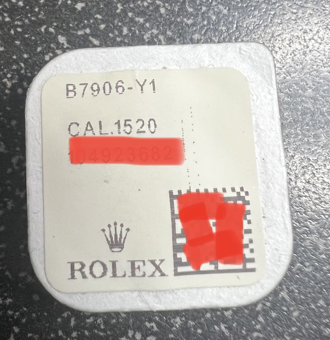 original Rolex Oscillating Weight Axle For 1520-7906, 1570-7906 part 7906 new