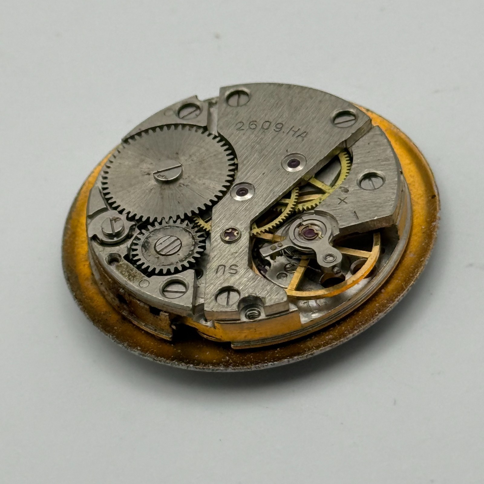 Poljot 2609.HA Watch Movement Sekonda 19 Jewels USSR Manual Vintage Parts 26.5mm