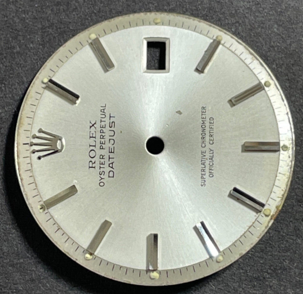 Vintage Rolex Oyster Perpertual Datejust Watch Dial For 36mm Case 1601 1603 1600