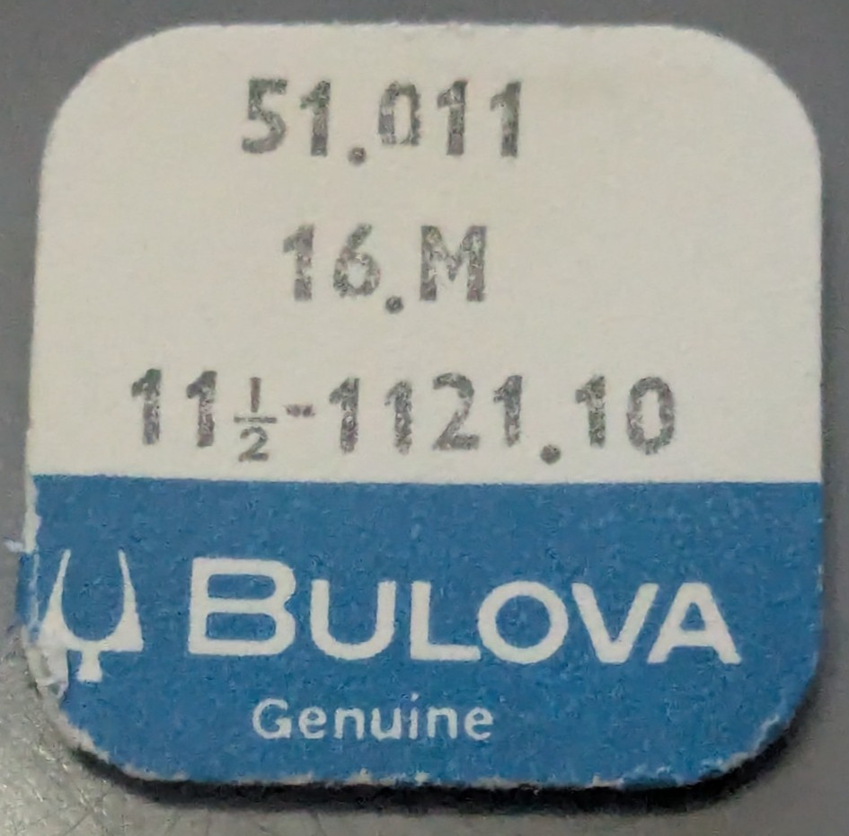 NOS Genuine Bulova Cal. 1121.10 – Male Stem #16M Watch Part