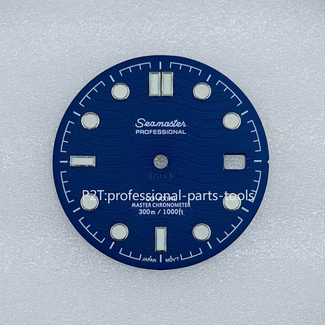 DIY 31mm Luminous Watch Dial Suitable for NH35 Movement Seamaster 300 Watch Face