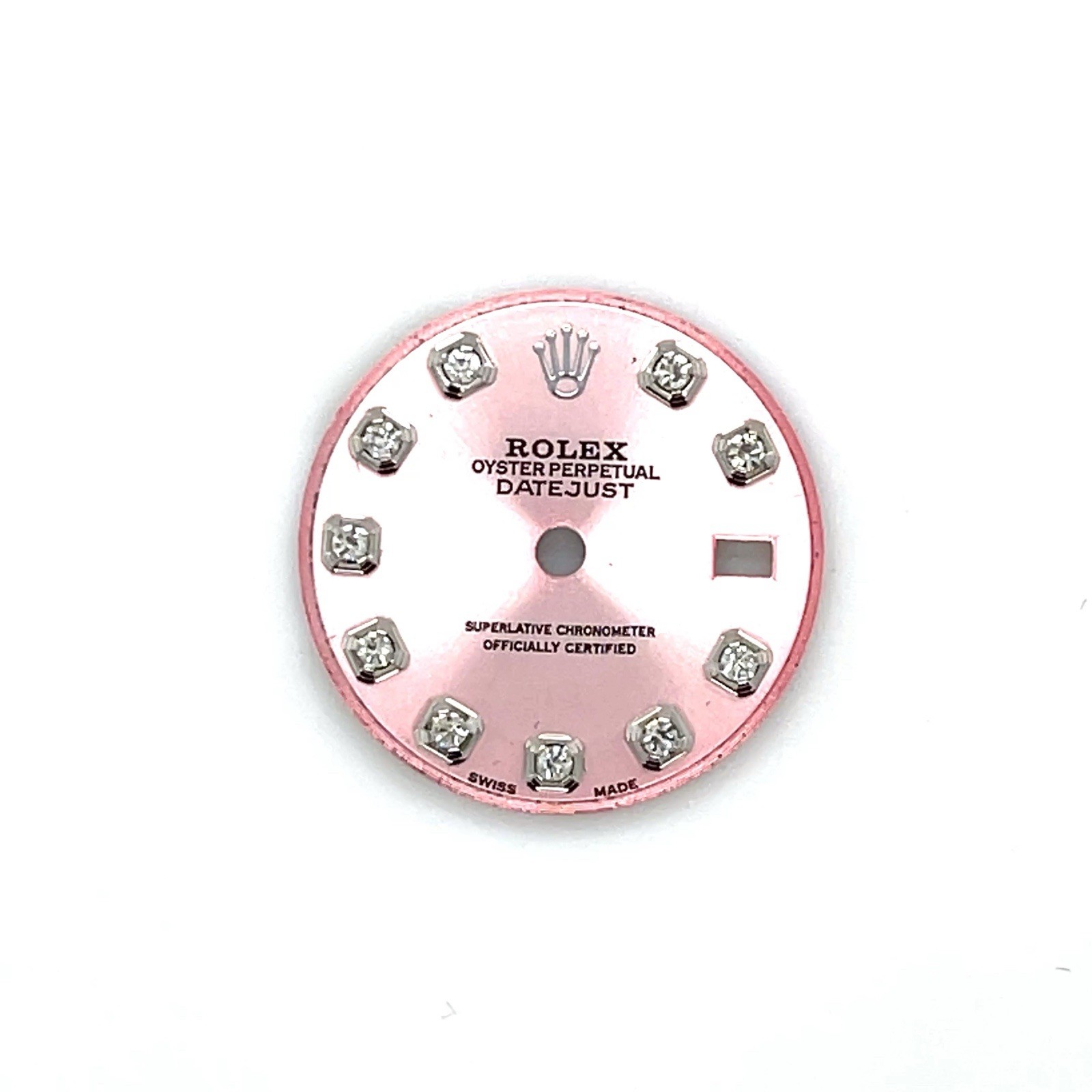 Rolex 26mm Custom Pink Diamond mother of pearl Dial for Datejust / Presidential