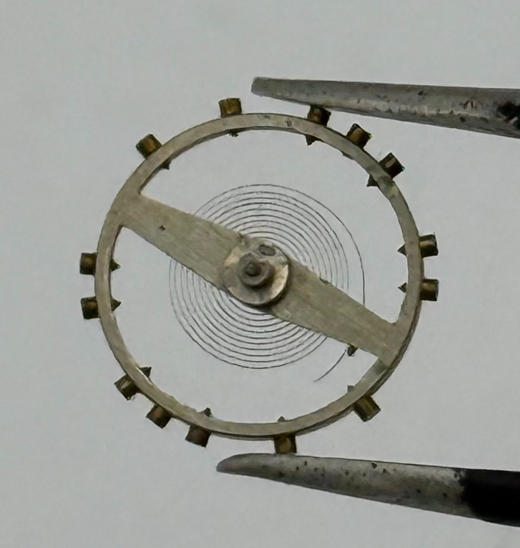 Arogno 120 Balance Wheel Complete And Spring 14 M Watch Movement Parts NOS