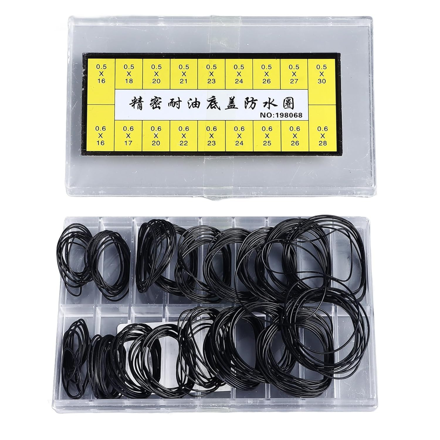 180 Pieces O Ring Watch Gasket Rubber Seal O Ring Watch Gasket Set 18 Types Rubb