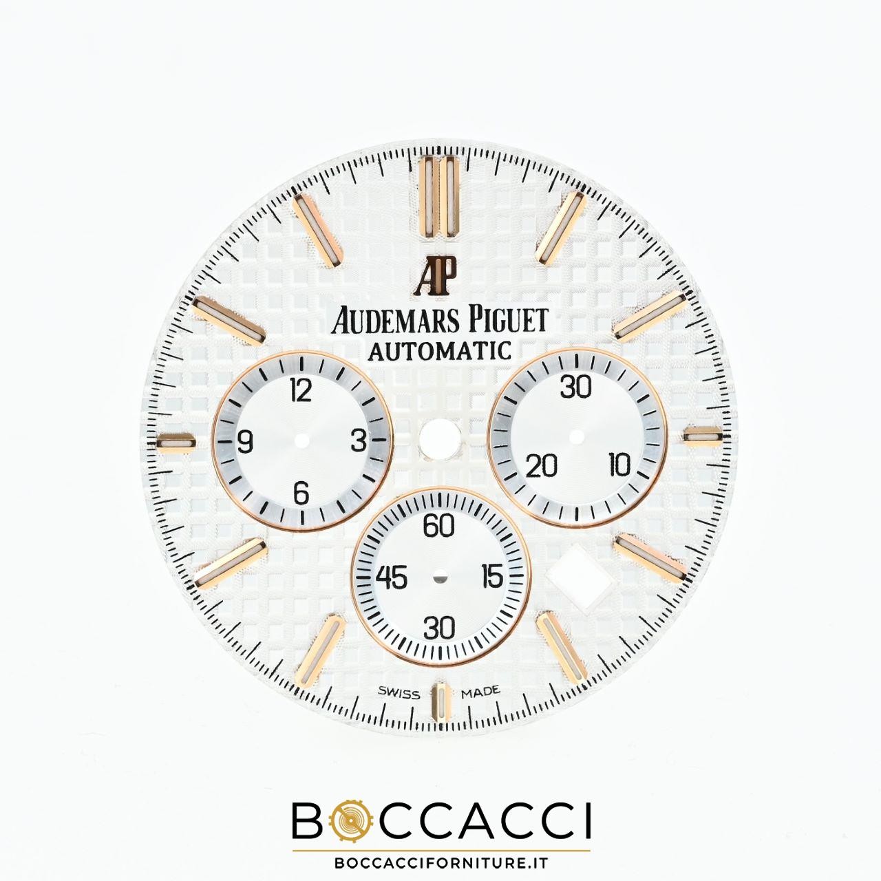 AUDEMARS PIGUET Silver Dial Rose Gold Indices for Royal Oak Chronograph …