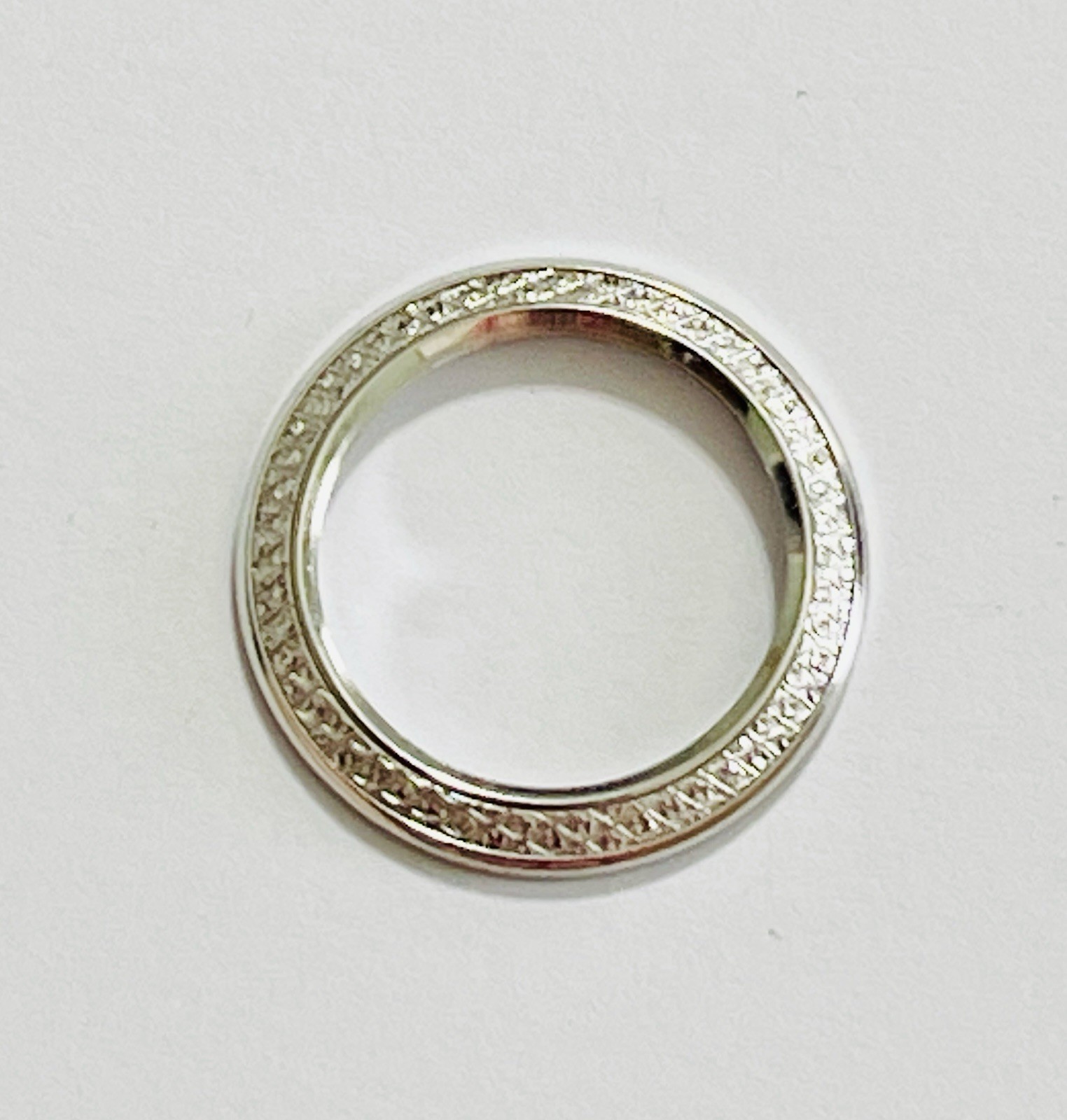 SILVER DIAMOND CUT GUCCI BEZEL FOR VINTAGE GUCCI BEZEL WATCH 1100L 1200L 11/12.2