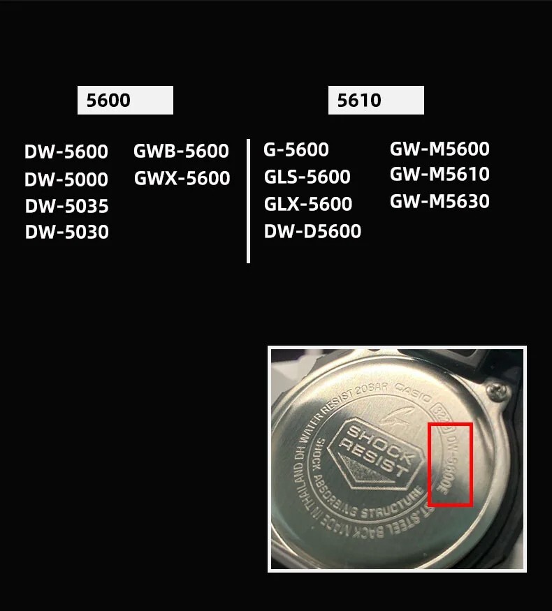 Anti-scratch Metal Guard Bumper Protector for Casio G-Shock Watch DW5600/5610