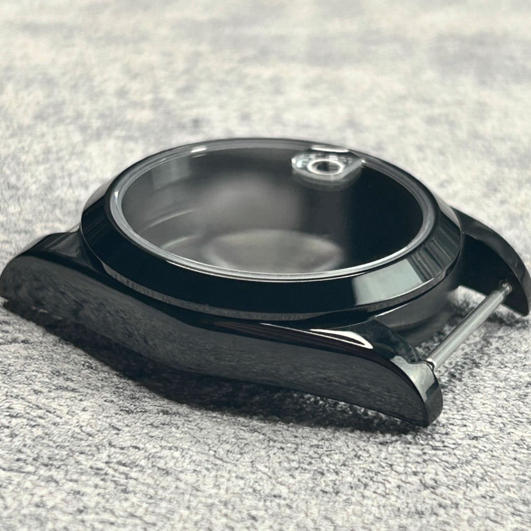 36mm Black stainless steel Watch Case For Nh35 Nh36/38 Movement 28.5mm Dial