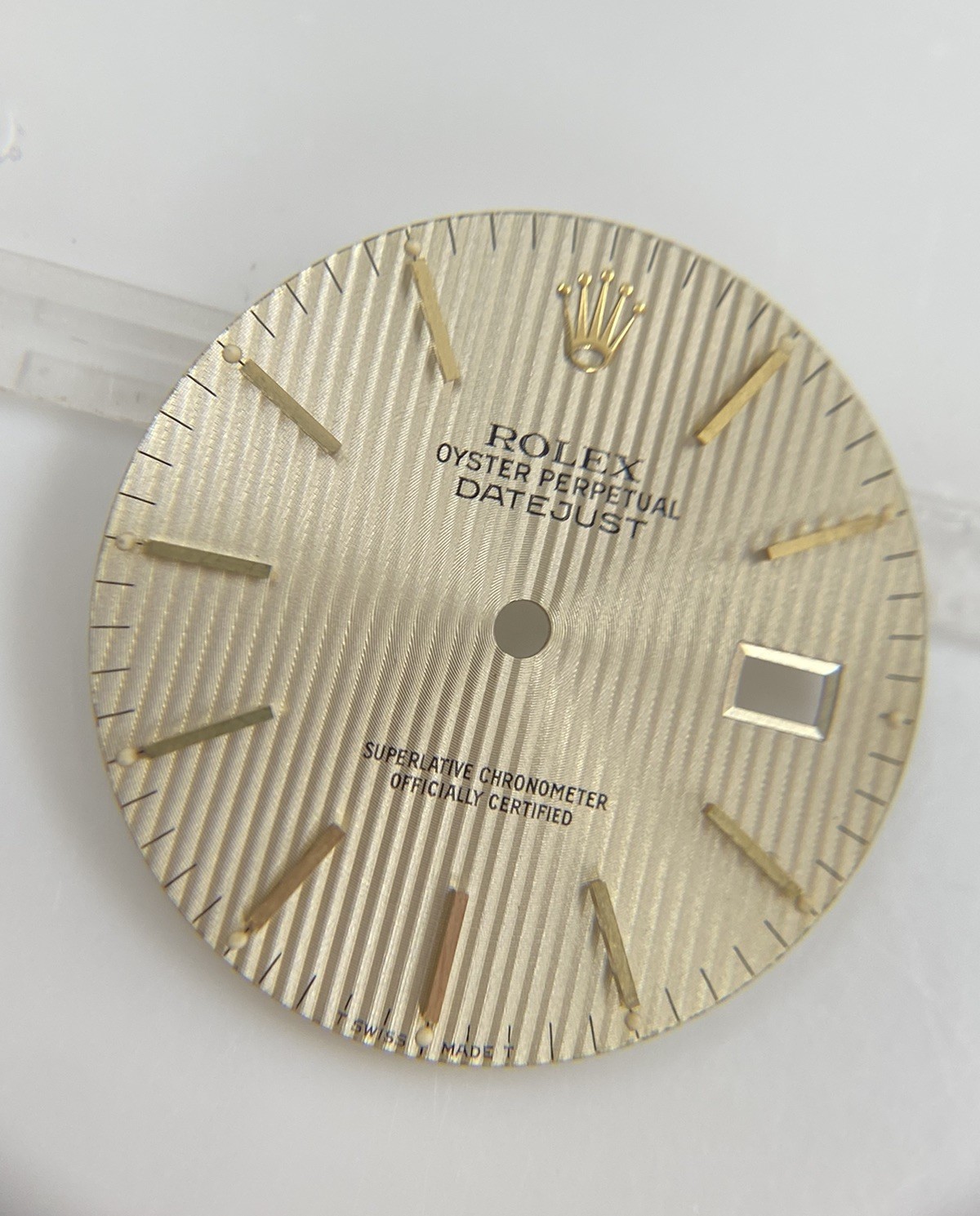 Original Rolex 36mm Datejust 16013 16233 Cal. 3035/3135 Gold Tapestry Dial