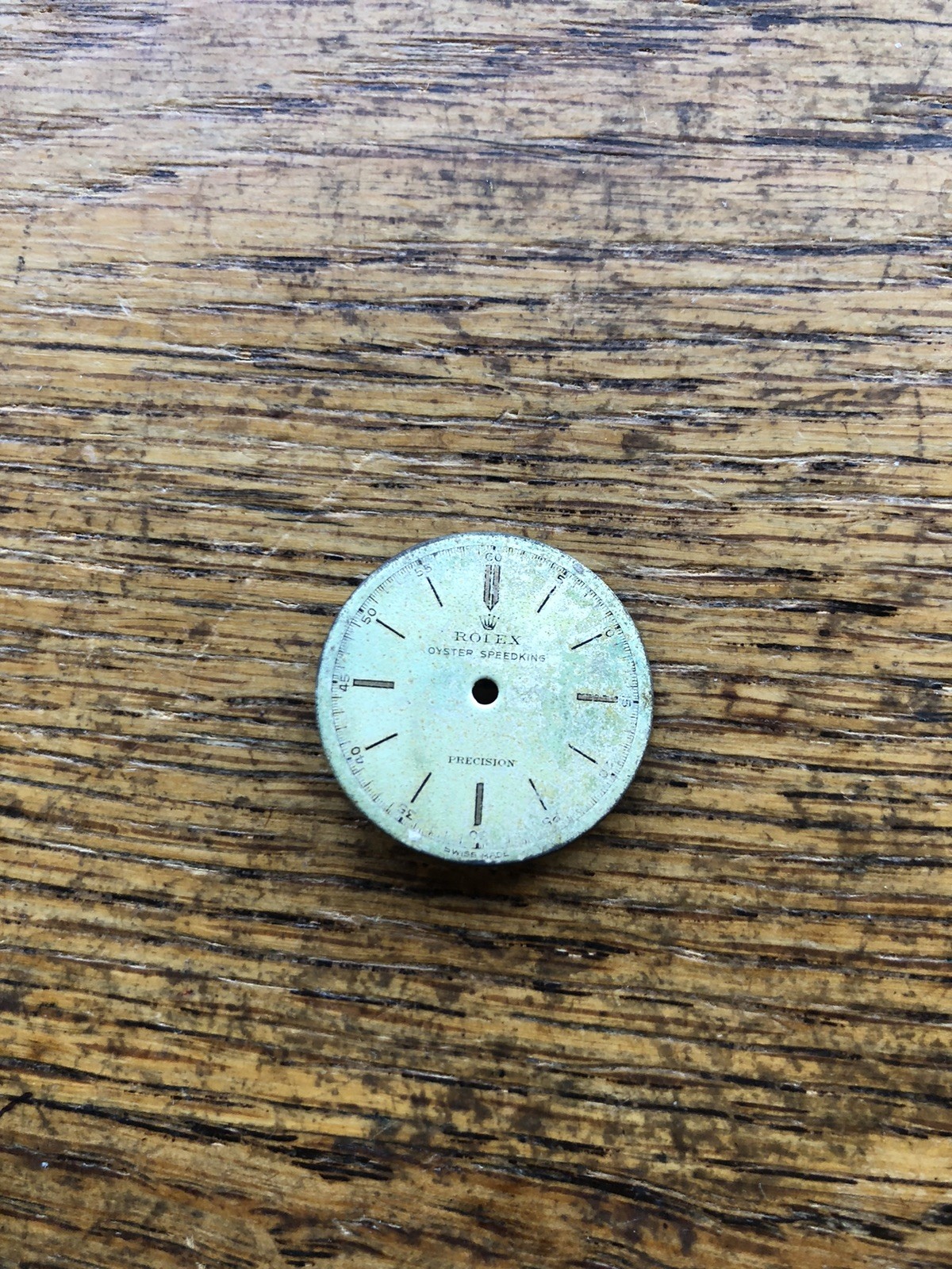 Vintage Original Rolex Oyster Speedking Wristwatch Dial