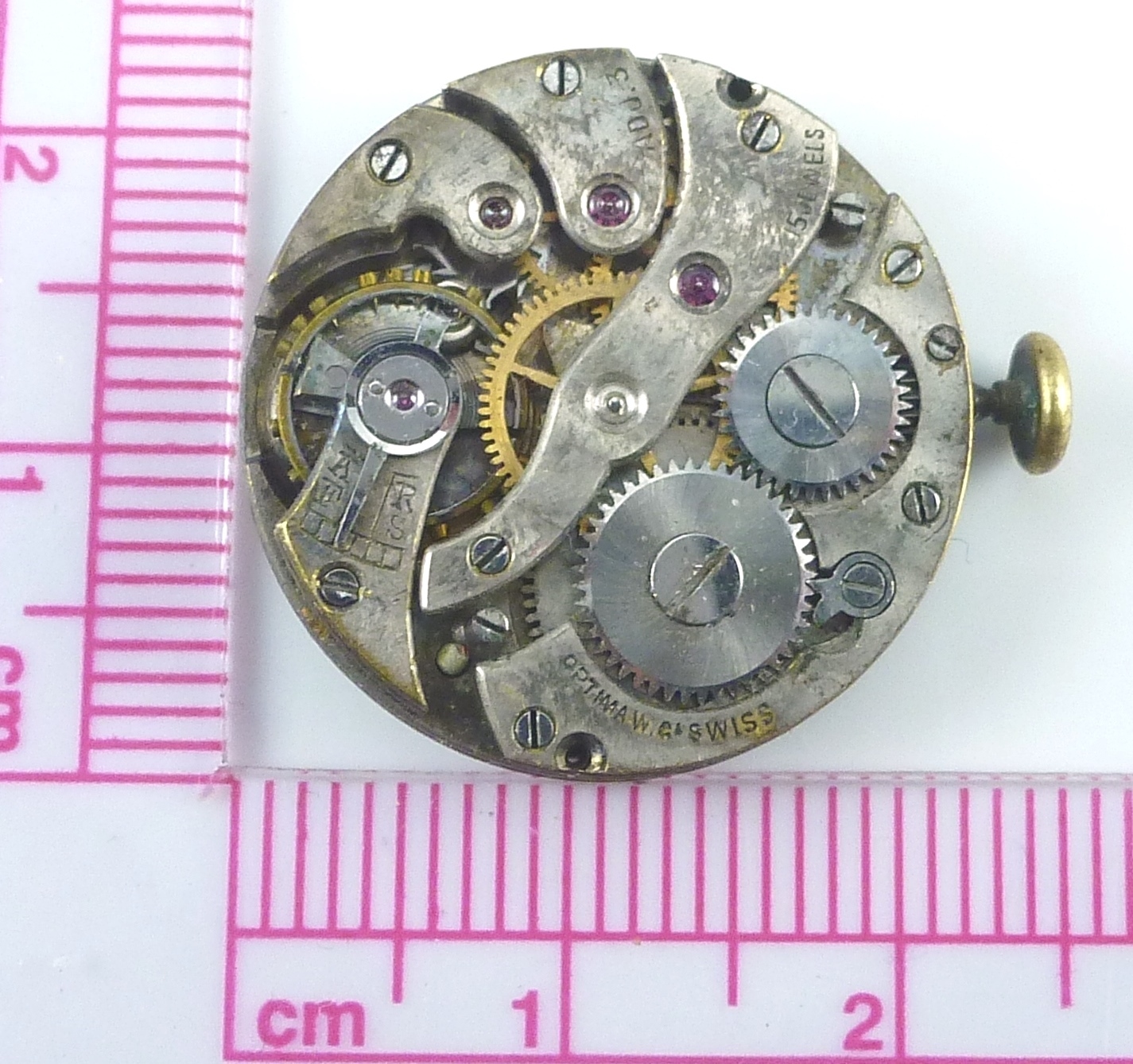 Vintage Optima Watch Co. Wristwatch Movement – Parts / Repair