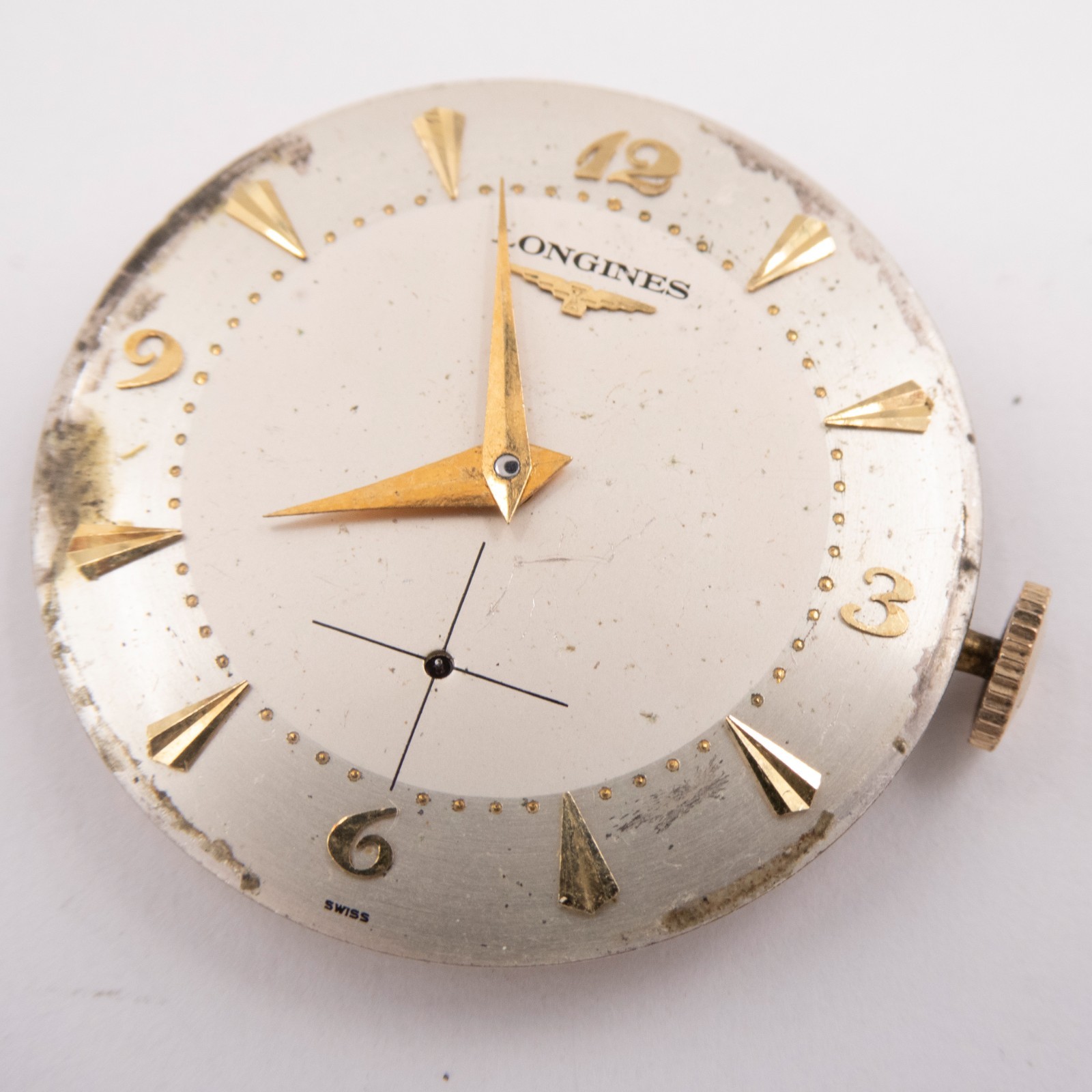 Vintage Longines Caliber 23Z 17-Jewel Wristwatch Movement, Keeps Time