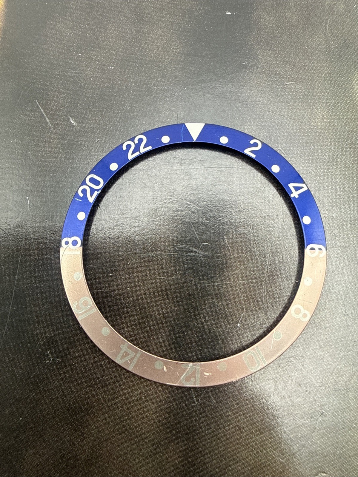 Genuine Rolex GMT Master Pepsi Red Blue Bezel Insert 16700 16710 16760 Faded