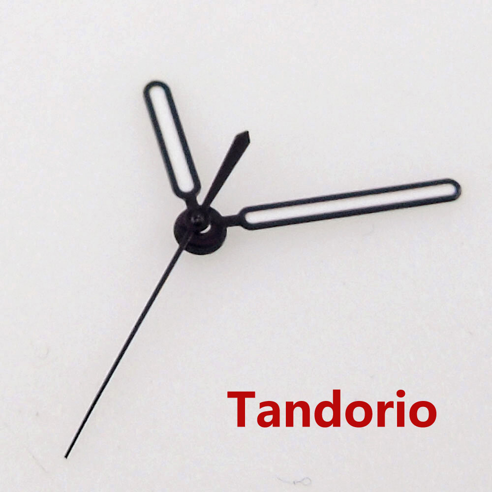 Silver/Black Edge Watch Hands Luminous Fit NH35A NH36A MIYOTA 8215 ETA Movement