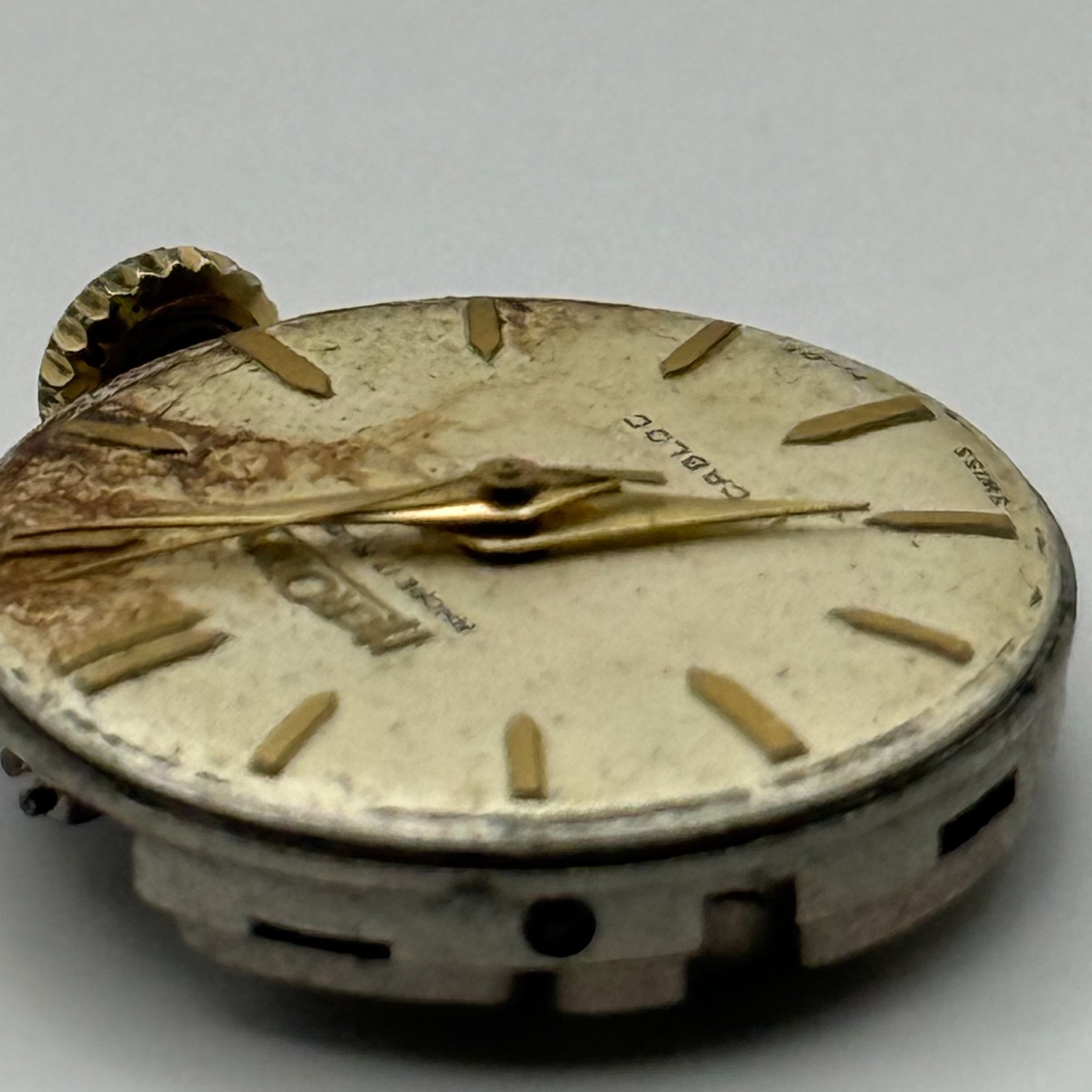 FHF 64 Watch Movement Herodia Ancre 17 Rubies Swiss Vintage Parts Repair 19.2mm