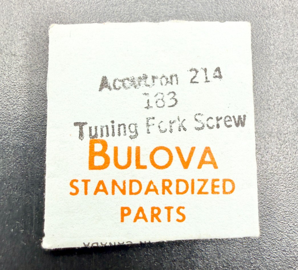 NOS Bulova Accutron 214 #183 Tuning Fork Screw Watch Part